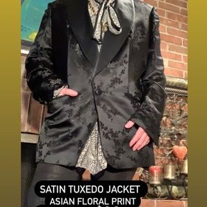 Satin tuxedo jacket